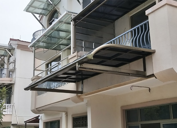 別墅小區遮陽雨棚