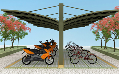 小區自行車車棚