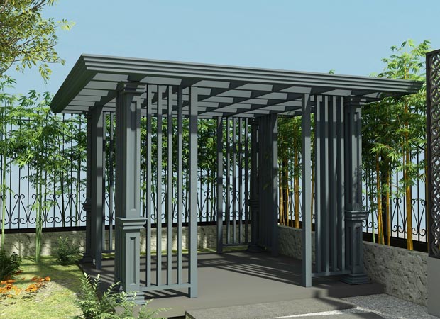 戶外新中式涼亭