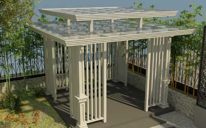 戶外新中式涼亭