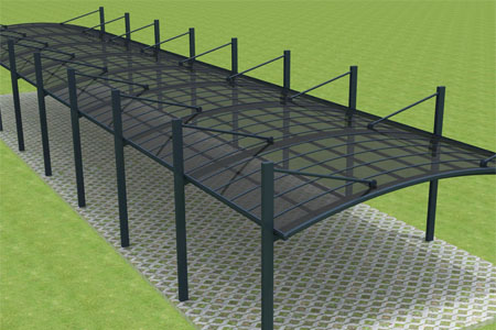 汽車車棚，美觀與實用并存