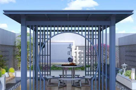 庭院新中式涼亭設計